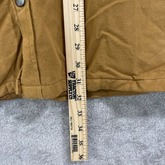 NWOT Lands' End Men's XXL Quilted Barn Chore Jacket Snap Button Polyester - Picture 4 of 8